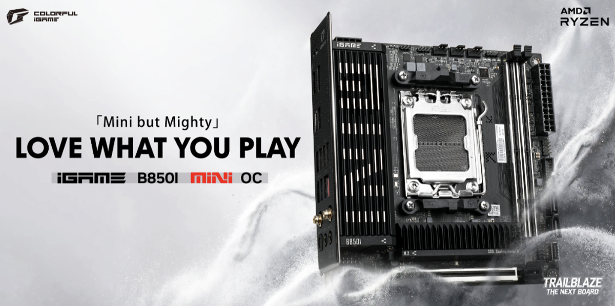COLORFUL تطلق اللوحة الأم iGame B850I MINI OC وSFF خصيصًا لرفع تردد التشغيل